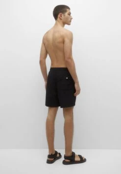PULL & BEAR Basic With Elastic WaistbandShorts Da MareBlack Uomo Moda Mare PUC82H02S-Q11 -Pull & Bear 007299400d2b43d1b61076f63bb06b11