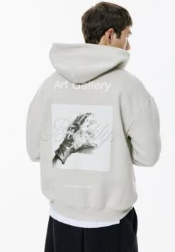 PULL & BEAR BROOKLYN - Felpa Con Cappuccio - Light Grey -Pull & Bear 01d7ca90c6d643c9aa17fd7b8b21b2ea