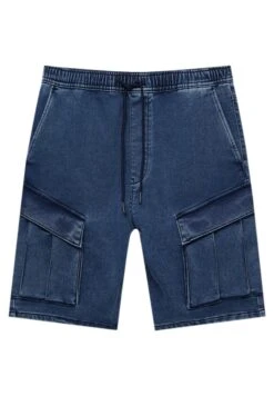 PULL & BEAR Cargo Bermuda - Shorts Di Jeans - Blue Denim -Pull & Bear 05f001e741b94d60b7ef954e251d6751