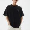 PULL & BEAR Stay United GraffitiT-Shirt Con StampaBlack Uomo T-shirt E Polo PUC22O1QF-Q11