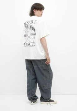 PULL & BEAR Short SleeveWith GraphicT-Shirt Con StampaMottled Beige Uomo T-shirt E Polo PUC22O1MJ-B12 -Pull & Bear 06c3473de59b49218ddb528200a7773e