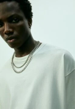 PULL & BEAR Wide Pack Of 2CollanaSilver Coloured Uomo Gioielli PUC52L02B-D11