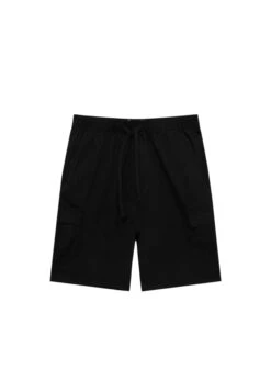 PULL & BEAR BermudaWith An Elastic WaistbandShortsBlack Uomo Bermuda PUC22F0BU-Q11 -Pull & Bear 07ebd187b7a540b1bfc0cc08ea7507c2