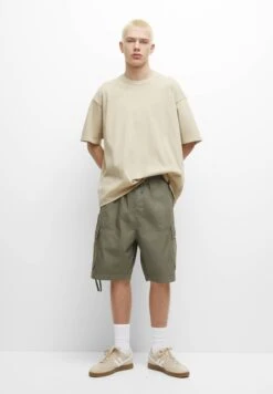 PULL & BEAR Parachute Bermuda With ShortsKhaki Uomo Bermuda PUC22F0CU-N11 -Pull & Bear 08307f7f3c37478fbdc3f526af339bc3