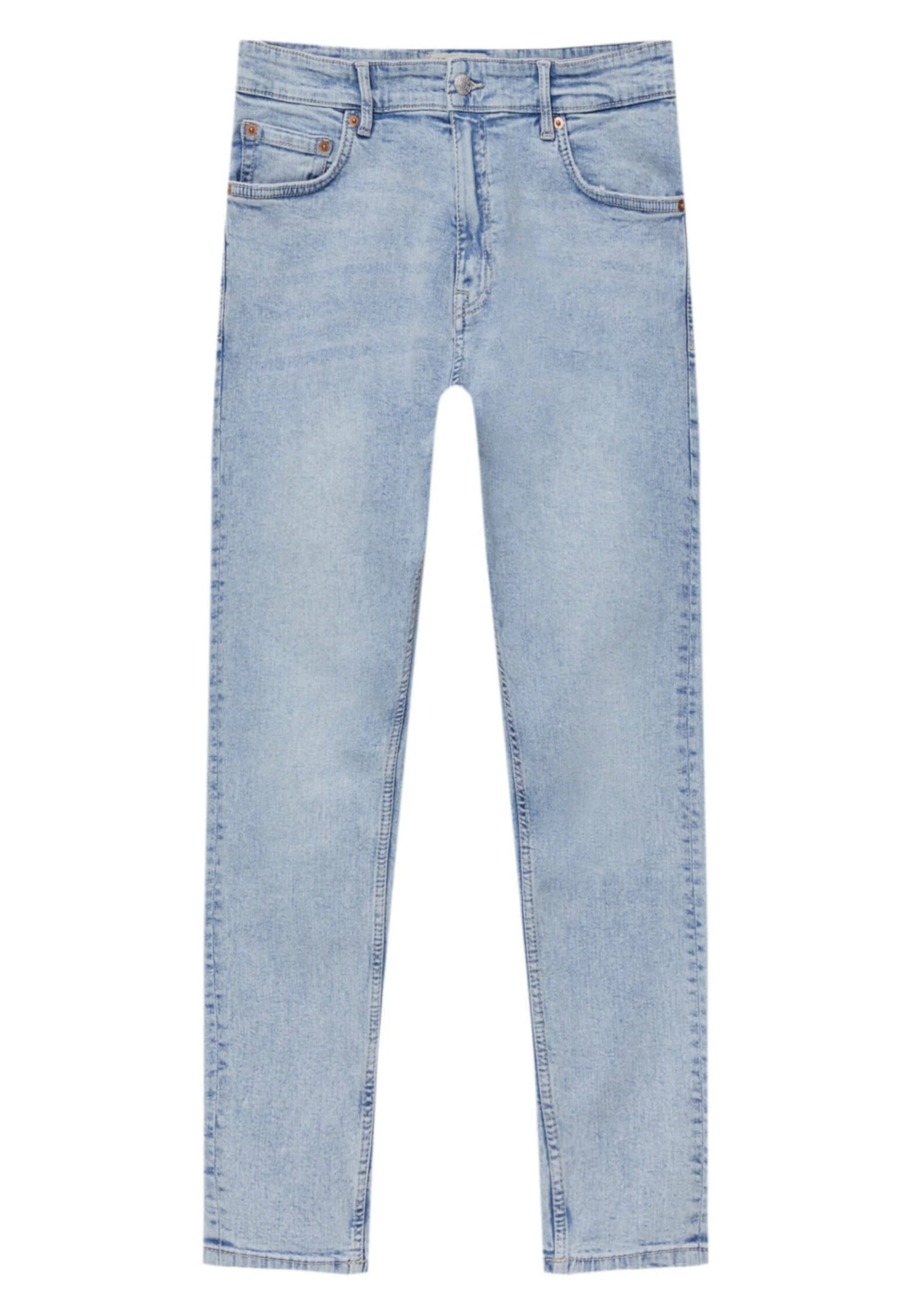 PULL & BEAR Basic Carrot FitJeans Slim FitLight Blue Denim Uomo Jeans PUC22G0OU-K11 7 PULL & BEAR Basic Carrot FitJeans Slim FitLight Blue Denim Uomo Jeans PUC22G0OU-K11 - immagine 7