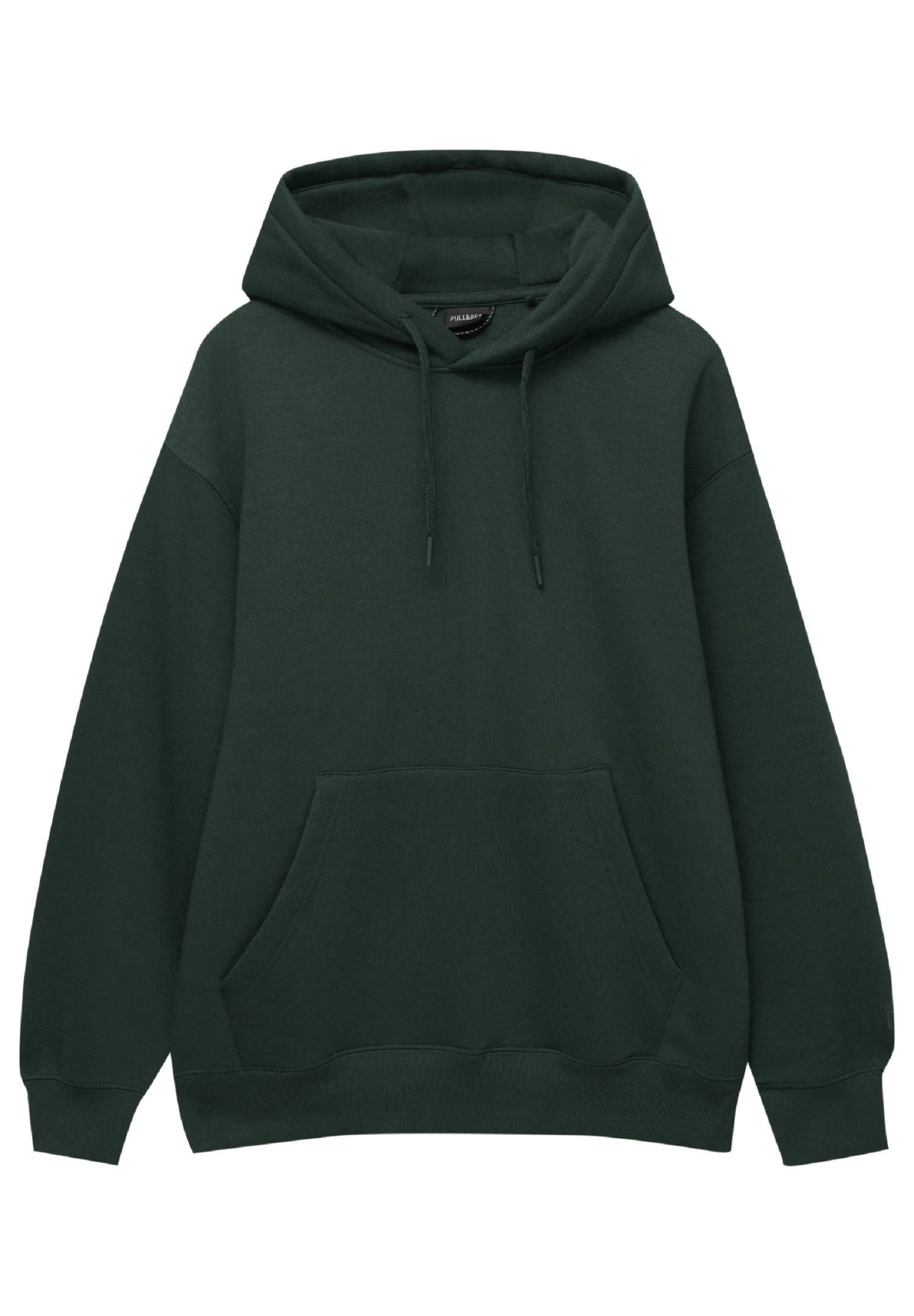 PULL & BEAR Basic ColouredFelpa Con CappuccioDark Green Uomo Maglieria E Felpe PUC21009J-M11 6 PULL & BEAR Basic ColouredFelpa Con CappuccioDark Green Uomo Maglieria E Felpe PUC21009J-M11 - immagine 6