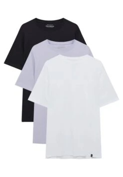 PULL & BEAR Pack Of 3 - T-Shirt Basic - Mauve -Pull & Bear 0c7205fd2a6544c39ee425d12de9948a