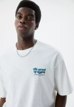 PULL & BEAR Short SleeveT-Shirt Con StampaWhite Uomo T-shirt E Polo PUC22O1PT-A11 -Pull & Bear 0e45d3973ca64cb59f24fc4ff9b88a2f