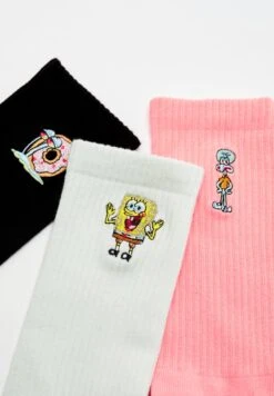 PULL & BEAR Spongebob - 3-Pack- Calze - Black -Pull & Bear 0e5ca31eb24841f096076e4c73bc5c76
