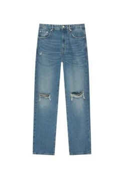PULL & BEAR Ripped - Jeans Baggy - Dark Blue -Pull & Bear 0efe23a514c746c0acd607879b3b29b9