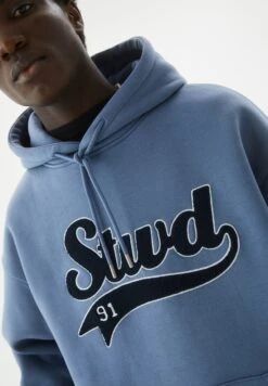 PULL & BEAR Terry With LogoFelpa Con CappuccioBlue Uomo Maglieria E Felpe PUC22S0QK-K11 -Pull & Bear 0fd73a7ca51f46a2be1f98677f60a978