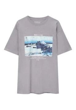 PULL & BEAR Hokusai ShichirigahamaT-Shirt Con StampaGrey Uomo T-shirt E Polo PUC22O1QG-C11 -Pull & Bear 0fe0334892a34621a05a941cc53f183f