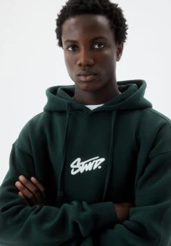 PULL & BEAR LogoFelpa Con CappuccioDark Green Uomo Maglieria E Felpe PUC22S0QL-M11 -Pull & Bear 10c275140239480f9251005b01e1ba9b