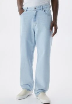 PULL & BEAR BaggyJeans A SigarettaLight Blue Denim Uomo Jeans PUC21N0IZ-K13