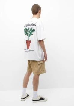 PULL & BEAR Paris Short SleeveT-Shirt Con StampaWhite Uomo T-shirt E Polo PUC22O1NH-A11 -Pull & Bear 144eb59079694ef5a7af2145f11c1092