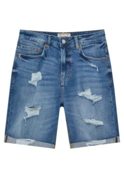 PULL & BEAR Shorts Di JeansBlue Denim Uomo Jeans PUC22F0BJ-K11 -Pull & Bear 14d6573dbec44059a11af6e2136b5c48