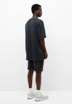 PULL & BEAR Bermuda Trunk - Shorts Di Jeans - Black -Pull & Bear 15060a7e9fb745b89ce61cddcbd01ffe