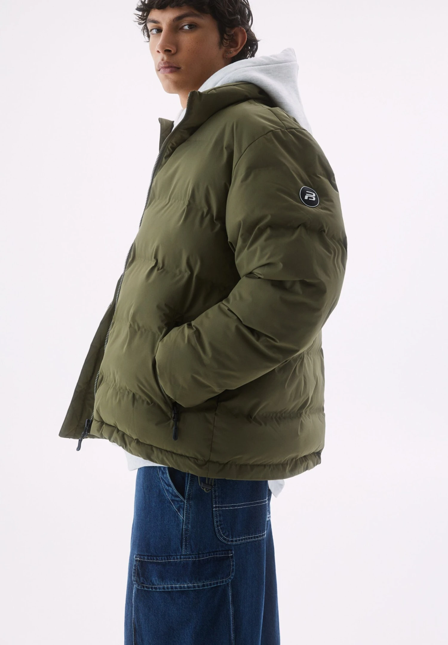 PULL & BEAR Basic Coloured-Puffer Giacca InvernaleKhaki Uomo Giacche PUC22T0T6-N11 3 PULL & BEAR Basic Coloured-Puffer Giacca InvernaleKhaki Uomo Giacche PUC22T0T6-N11 - immagine 3