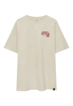 PULL & BEAR Short Sleeve T-Shirt Con StampaSand Uomo T-shirt E Polo PUC22O1PX-B11 -Pull & Bear 168678797f9a411b8fd27ef45acc9c25