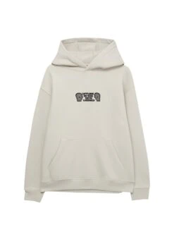 PULL & BEAR Offline GraphicFelpa Con CappuccioBeige Uomo Maglieria E Felpe PUC22S0QH-B11 -Pull & Bear 16b915ab40c643ab881b95f53c9caa09
