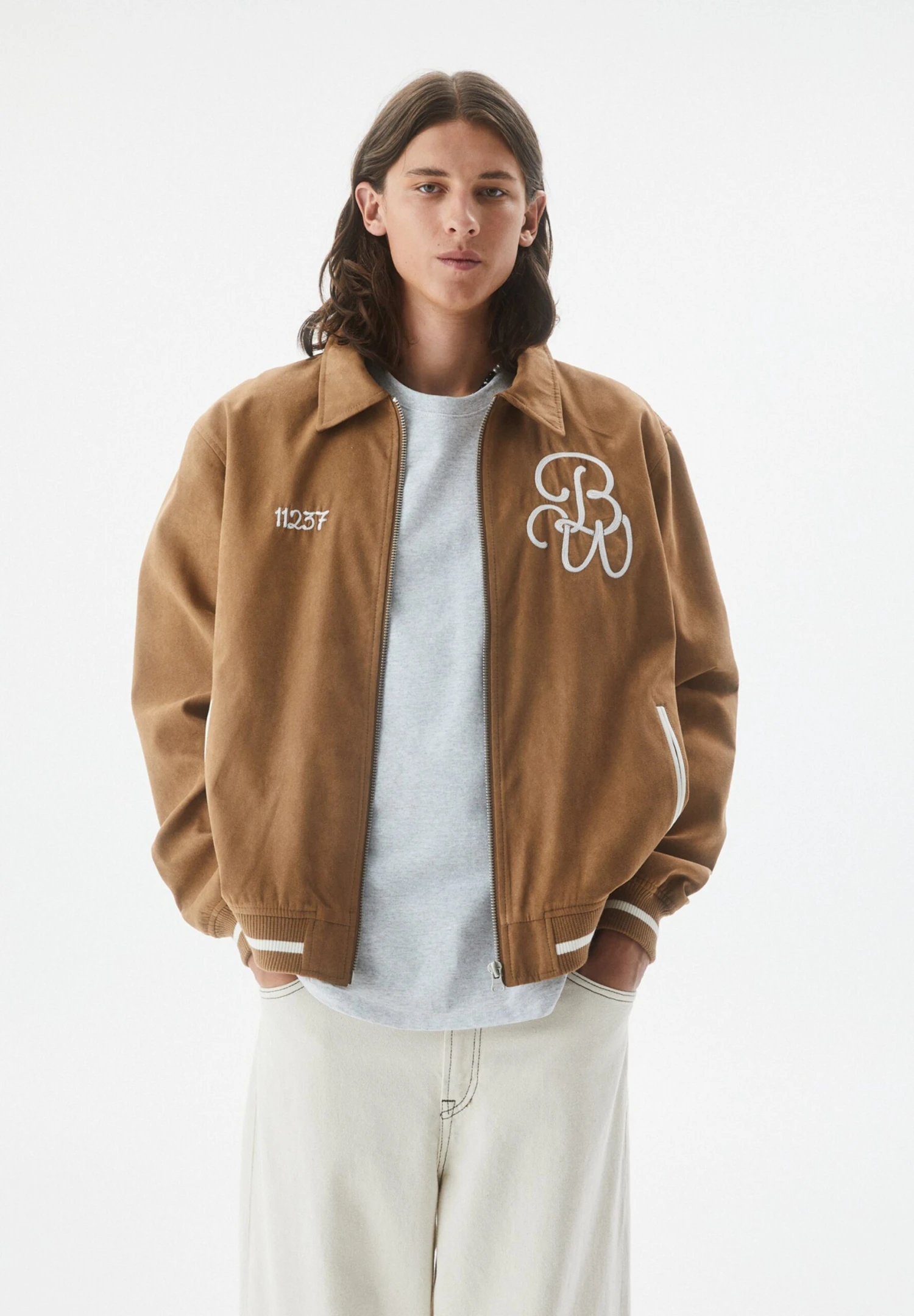 PULL & BEAR With EmbroideryGiacca In SimilpelleOchre Uomo Giacche PUC22T0SS-O11 1 PULL & BEAR With EmbroideryGiacca In SimilpelleOchre Uomo Giacche PUC22T0SS-O11