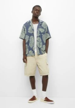 PULL & BEAR Short SleeveCamiciaBlue Uomo Camicie PUC22D0JY-K11 -Pull & Bear 171b29a637ac4a63a67a52da204519cf