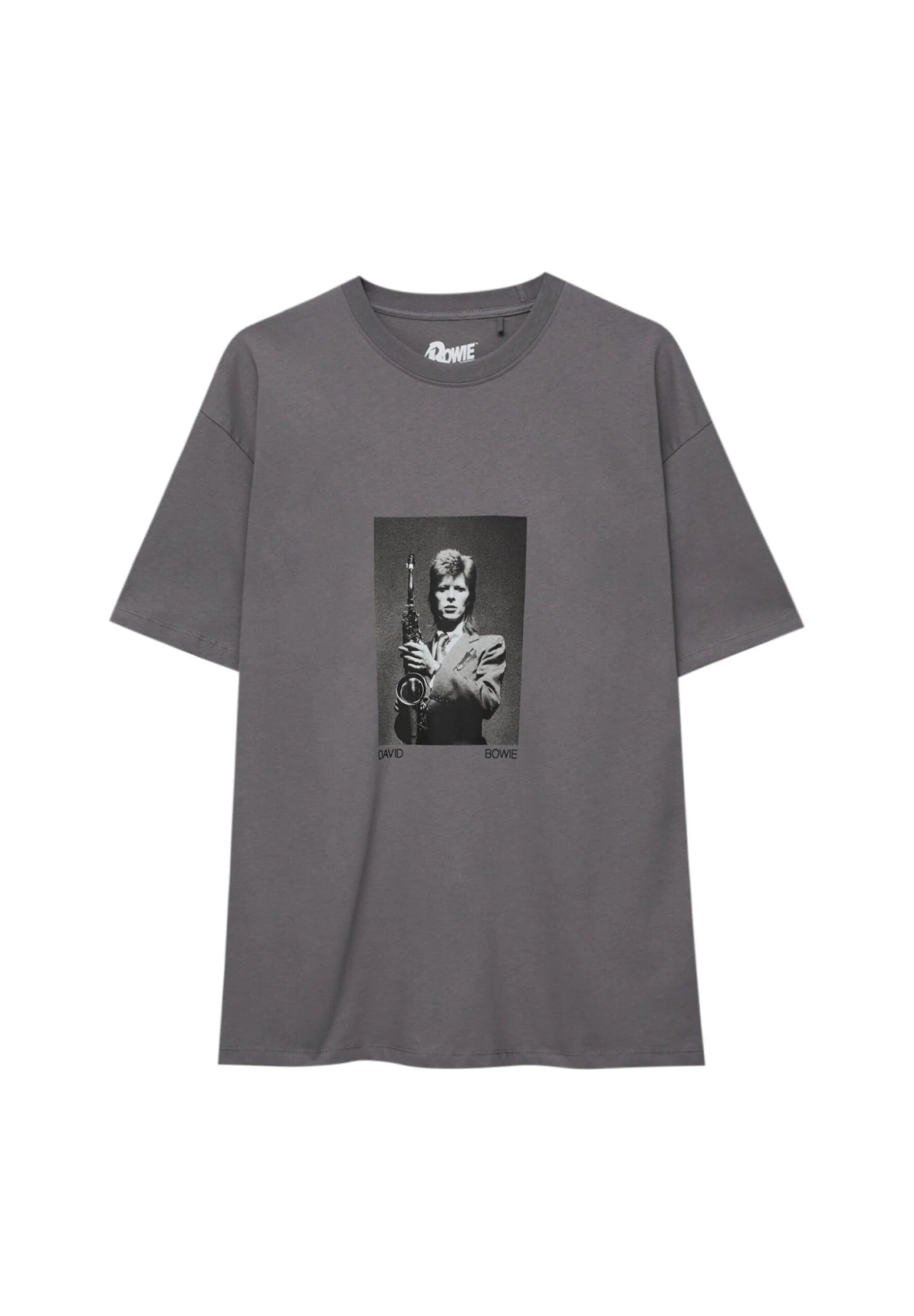 PULL & BEAR David Bowie Photo PrintT-Shirt Con StampaGrey Uomo T-shirt E Polo PUC21009D-C11 9 PULL & BEAR David Bowie Photo PrintT-Shirt Con StampaGrey Uomo T-shirt E Polo PUC21009D-C11 - immagine 9