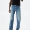PULL & BEAR Wide Leg 90SJeans A SigarettaBlue Denim Uomo Jeans PUC22G0PQ-K14