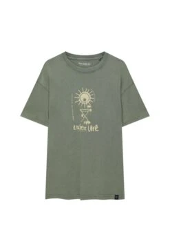 PULL & BEAR Ancient Lore T-Shirt Con StampaGreen Uomo T-shirt E Polo PUC22O1P2-M11 -Pull & Bear 1a66ef84e65c4a5a99312c9d51f4ad5c