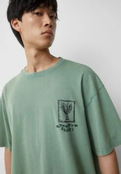 PULL & BEAR Short Sleeve With PrintT-Shirt Con StampaKhaki Uomo T-shirt E Polo PUC22O1PD-N11 -Pull & Bear 1ba074eb55e0420a87c6f82cadb5b430