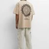 PULL & BEAR Mandala Tear Drops T-Shirt Con StampaOchre Uomo T-shirt E Polo PUC22O1Q0-O11