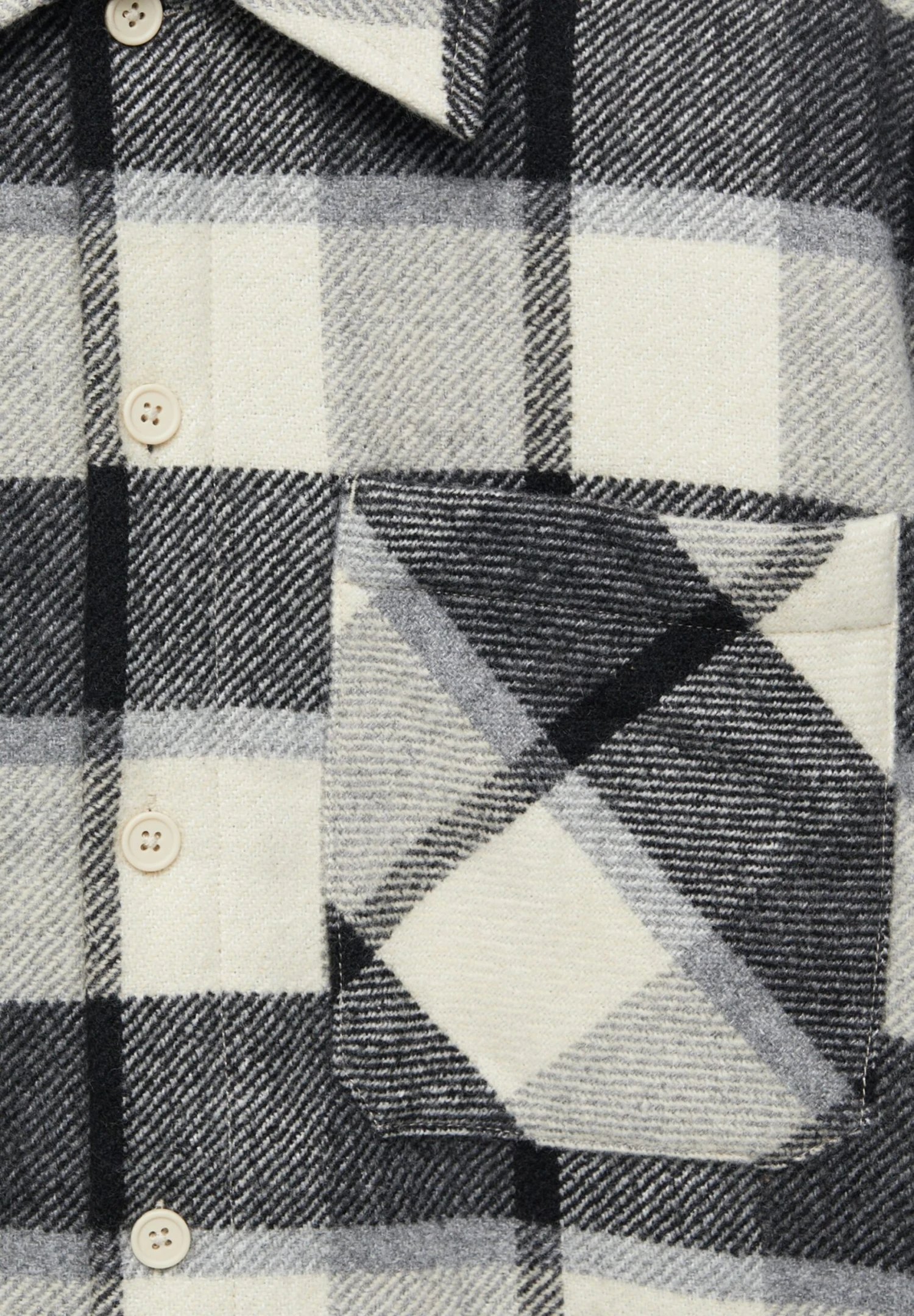 PULL & BEAR Long Sleeve Checked- Camicia - Black 7 PULL & BEAR Long Sleeve Checked- Camicia - Black - immagine 7