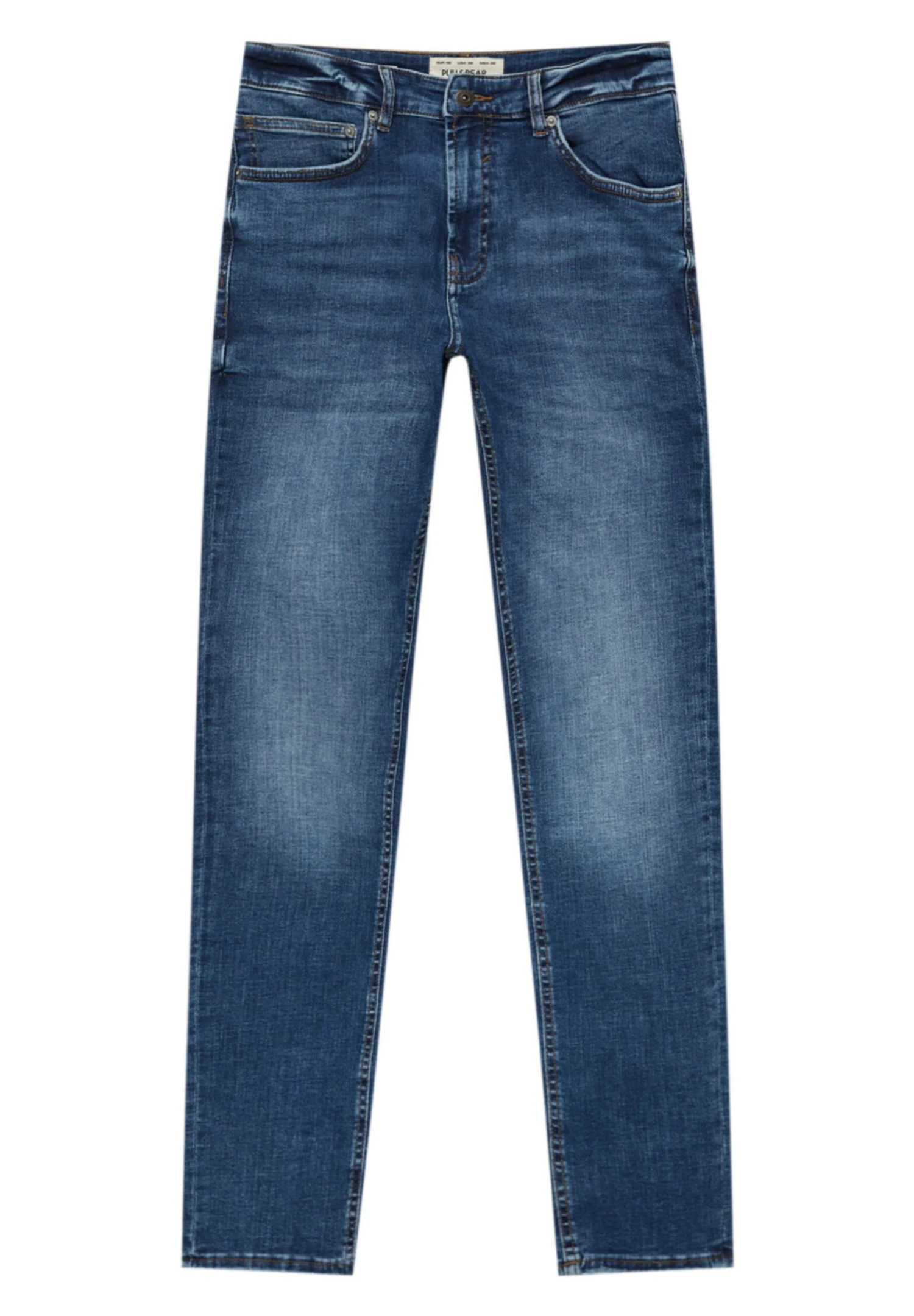 PULL & BEAR Faded Jeans Slim FitDark Blue Denim Uomo Jeans PUC22G0OQ-K11 5 PULL & BEAR Faded Jeans Slim FitDark Blue Denim Uomo Jeans PUC22G0OQ-K11 - immagine 5