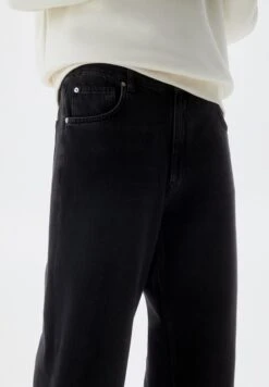 PULL & BEAR Baggy - Jeans A Sigaretta - Mottled Black -Pull & Bear 1fc5e44b832048deb3525ebb7fb04a3c