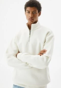 PULL & BEAR Basic Coloured Zip-Up NeckFelpaBeige Uomo Maglieria E Felpe PUC22S0QT-B11 -Pull & Bear 1fd51f6095624fc69d3c50e2ec432d02