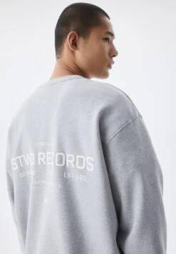 PULL & BEAR Lettering - Felpa - Dark Grey -Pull & Bear 1fde40c6c9744b0a9877ea73e62dfbf0