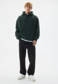 PULL & BEAR Basic ColouredFelpa Con CappuccioDark Green Uomo Maglieria E Felpe PUC21009J-M11 9 PULL & BEAR Basic ColouredFelpa Con CappuccioDark Green Uomo Maglieria E Felpe PUC21009J-M11 -Pull & Bear 2063719d7bda4fb08256ebe14b3577f4