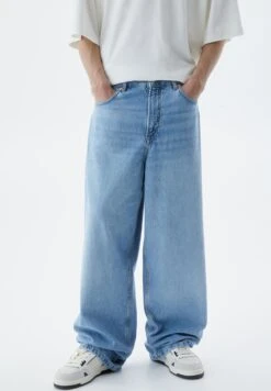 PULL & BEAR Baggy Extra Wide-Leg Jeans A SigarettaBlue Denim Uomo Jeans PUC22G0PL-K11