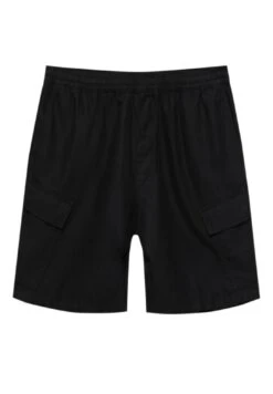 PULL & BEAR Rustic Bermuda- Shorts - Black -Pull & Bear 220da1393aaf49abb88d3da571140b85