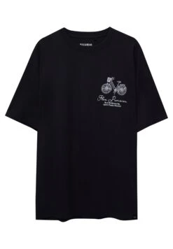PULL & BEAR Short Sleeve City T-Shirt Con StampaBlack Uomo T-shirt E Polo PUC22O1PC-Q11 -Pull & Bear 235a830137024a5eab37b16379c859e5