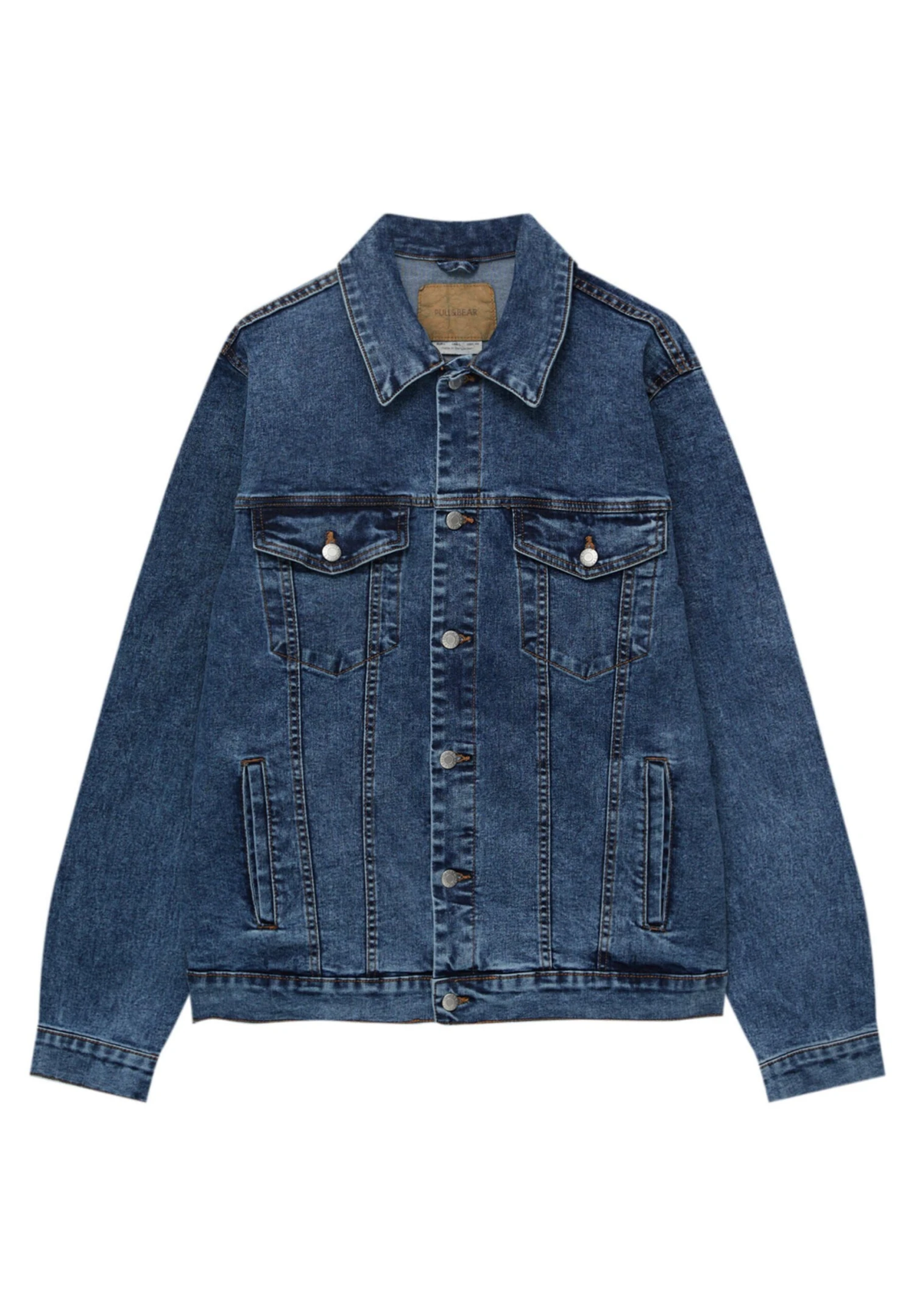 PULL & BEAR Basic Comfort-Fit - Giacca Di Jeans - Blue 7 PULL & BEAR Basic Comfort-Fit - Giacca Di Jeans - Blue - immagine 7