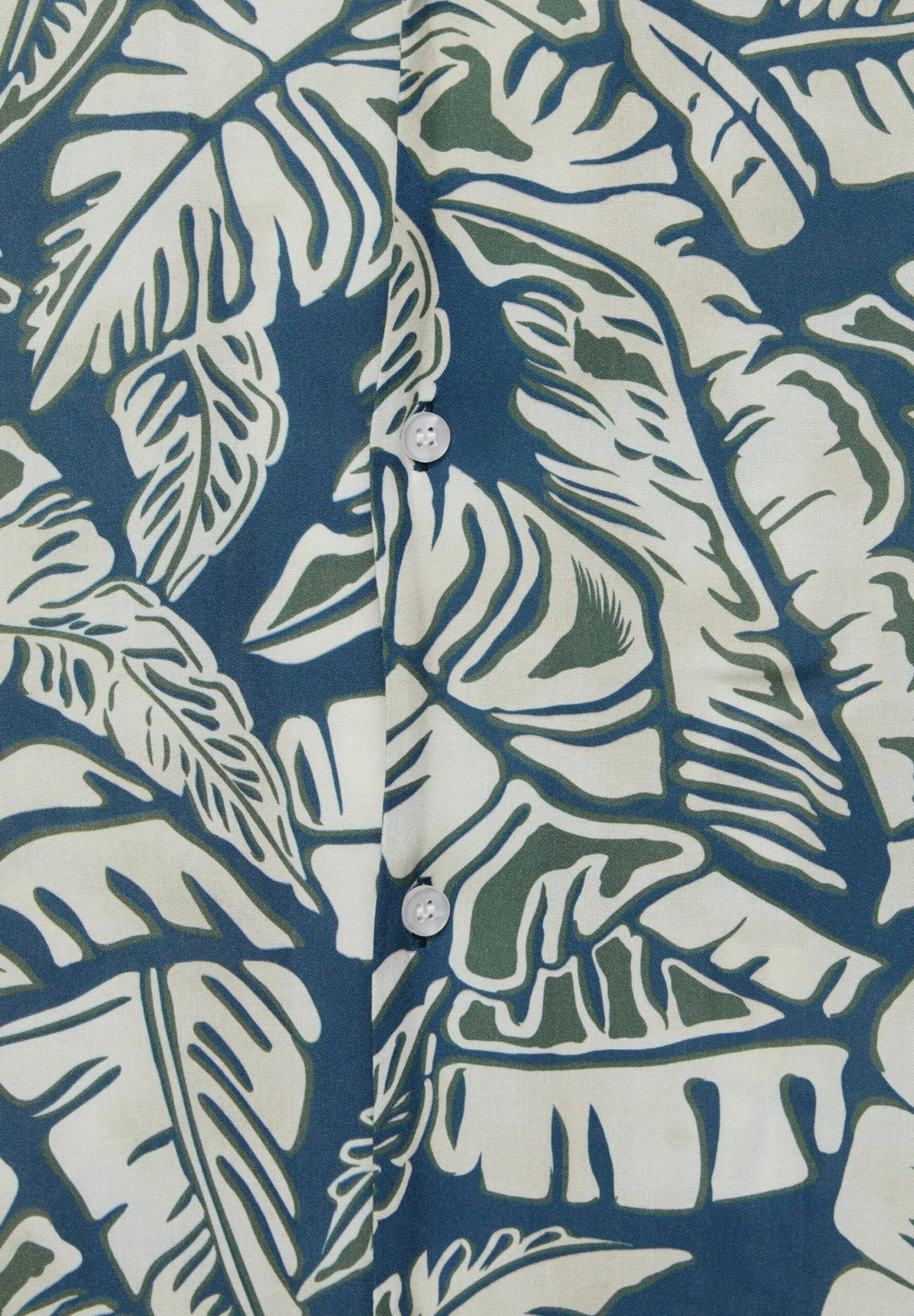 PULL & BEAR Short Sleeve Stwd Palm Tree CamiciaBlue Uomo Camicie PUC22D0JE-K11 7 PULL & BEAR Short Sleeve Stwd Palm Tree CamiciaBlue Uomo Camicie PUC22D0JE-K11 - immagine 7