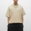 PULL & BEAR Heavy WeightT-Shirt BasicOff White Uomo T-shirt E Polo PUC22O1BR-A11