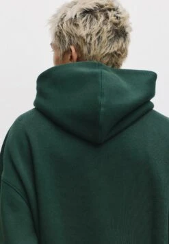 PULL & BEAR BOXY FIT - Felpa Con Cappuccio - Dark Green -Pull & Bear 281b473e3594420d91b9318127f21572