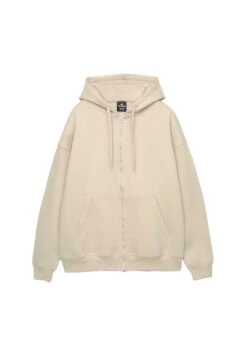 PULL & BEAR Felpa Con Zip - Mottled Black -Pull & Bear 286d4bf286514cba8e2b06814bc9b9da