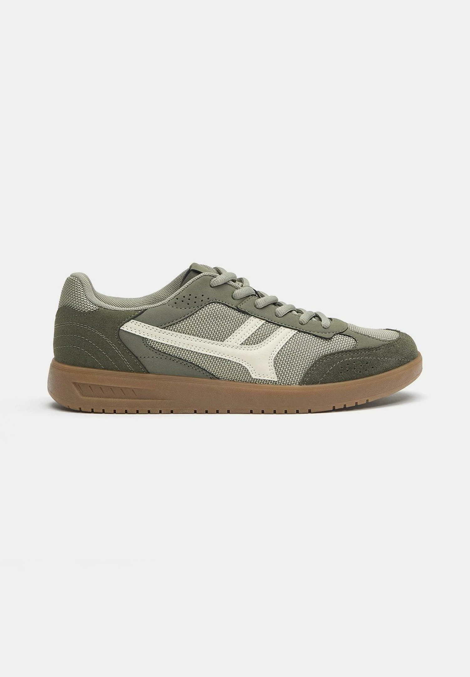 PULL & BEAR RETRO - Sneakers Basse - Khaki 7 PULL & BEAR RETRO - Sneakers Basse - Khaki - immagine 7