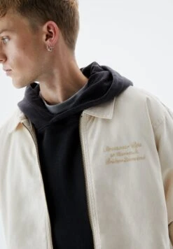 PULL & BEAR With Shirt Collar - Giacca Da Mezza Stagione - White -Pull & Bear 29ca04c74c3b41159c5e1f4e927ccce9