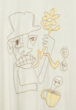 PULL & BEAR Short Sleeve ScribbleT-Shirt Con StampaMottled Beige Uomo T-shirt E Polo PUC22O1QM-B11 -Pull & Bear 2a05bda378fd410d84b55b427f21fd8f