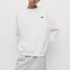 PULL & BEAR ROUND NECK STWD - Felpa - White