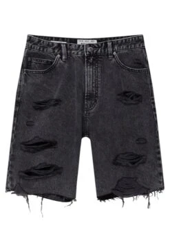 PULL & BEAR Bermuda - Shorts Di Jeans - Dark Grey -Pull & Bear 2ea11dc134d145628cb10c3aa04cdc80
